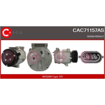 Compresor, aire acondicionado - CASCO CAC71157AS