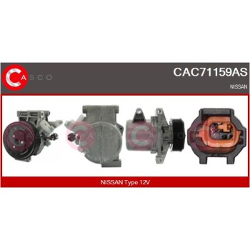 Compresor, aire acondicionado - CASCO CAC71159AS