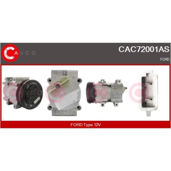 Compresor, aire acondicionado - CASCO CAC72001AS