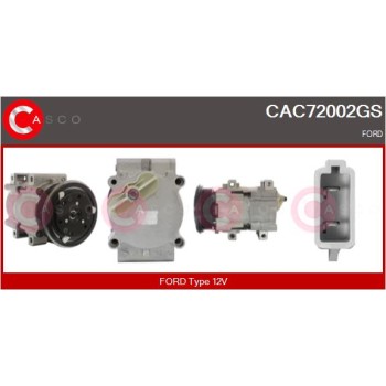 Compresor, aire acondicionado - CASCO CAC72002GS