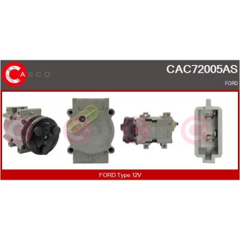 Compresor, aire acondicionado - CASCO CAC72005AS