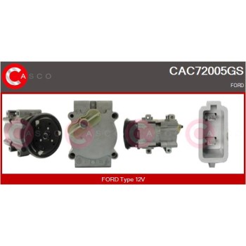 Compresor, aire acondicionado - CASCO CAC72005GS