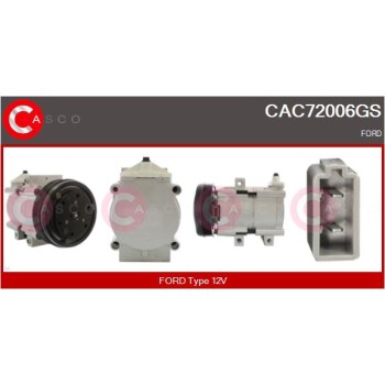 Compresor, aire acondicionado - CASCO CAC72006GS