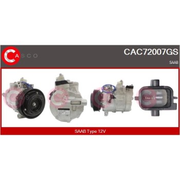 Compresor, aire acondicionado - CASCO CAC72007GS