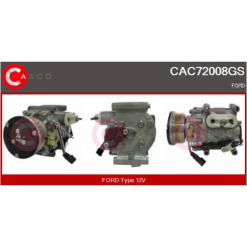 Compresor, aire acondicionado - CASCO CAC72008GS