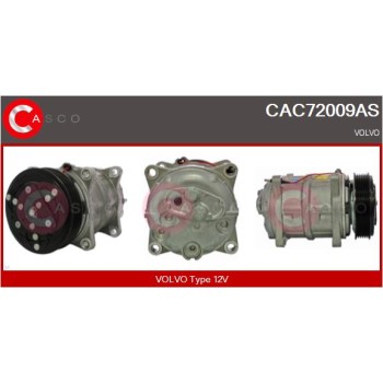 Compresor, aire acondicionado - CASCO CAC72009AS