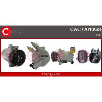 Compresor, aire acondicionado - CASCO CAC72010GS
