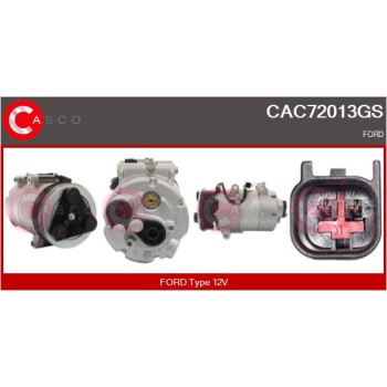 Compresor, aire acondicionado - CASCO CAC72013GS