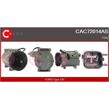 Compresor, aire acondicionado - CASCO CAC72014AS