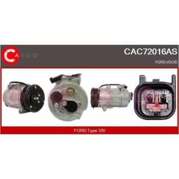 Compresor, aire acondicionado - CASCO CAC72016AS