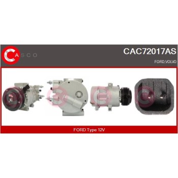 Compresor, aire acondicionado - CASCO CAC72017AS