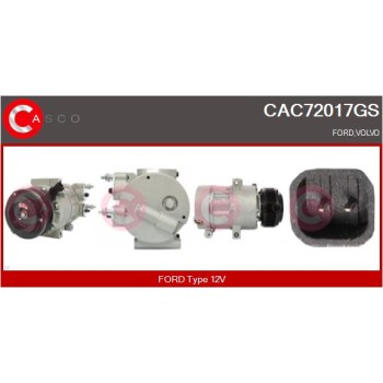 Compresor, aire acondicionado - CASCO CAC72017GS