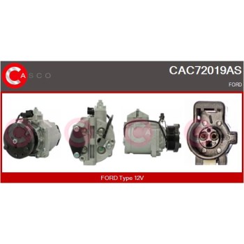 Compresor, aire acondicionado - CASCO CAC72019AS