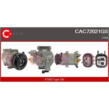 Compresor, aire acondicionado - CASCO CAC72021GS