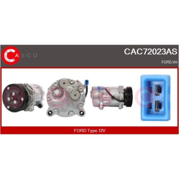 Compresor, aire acondicionado - CASCO CAC72023AS