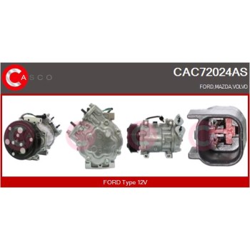 Compresor, aire acondicionado - CASCO CAC72024AS