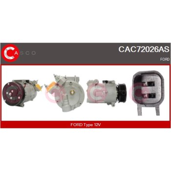 Compresor, aire acondicionado - CASCO CAC72026AS