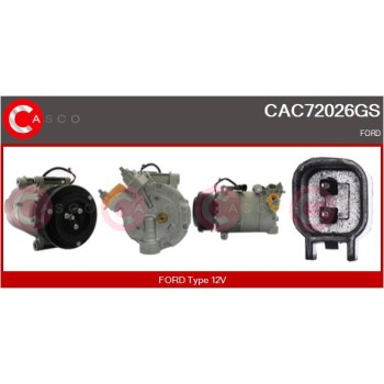 Compresor, aire acondicionado - CASCO CAC72026GS