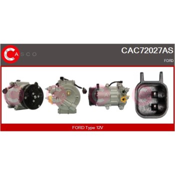Compresor, aire acondicionado - CASCO CAC72027AS