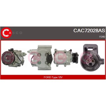 Compresor, aire acondicionado - CASCO CAC72028AS