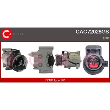 Compresor, aire acondicionado - CASCO CAC72028GS