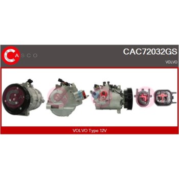 Compresor, aire acondicionado - CASCO CAC72032GS