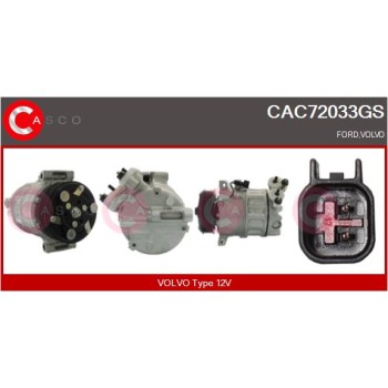 Compresor, aire acondicionado - CASCO CAC72033GS