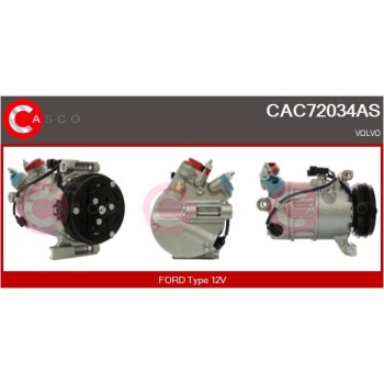 Compresor, aire acondicionado - CASCO CAC72034AS