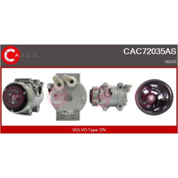 Compresor, aire acondicionado - CASCO CAC72035AS