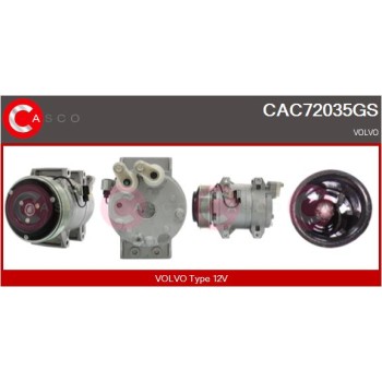 Compresor, aire acondicionado - CASCO CAC72035GS