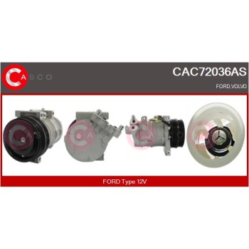 Compresor, aire acondicionado - CASCO CAC72036AS