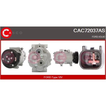 Compresor, aire acondicionado - CASCO CAC72037AS