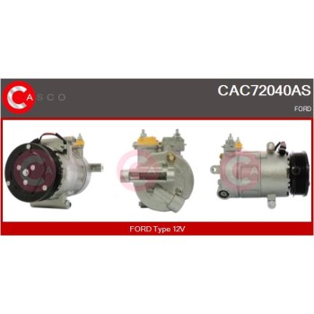 Compresor, aire acondicionado - CASCO CAC72040AS