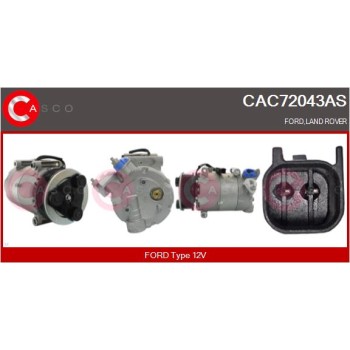 Compresor, aire acondicionado - CASCO CAC72043AS