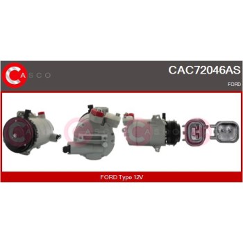 Compresor, aire acondicionado - CASCO CAC72046AS