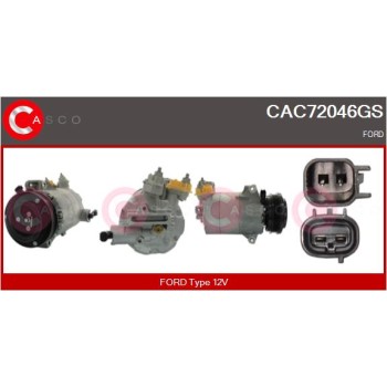 Compresor, aire acondicionado - CASCO CAC72046GS