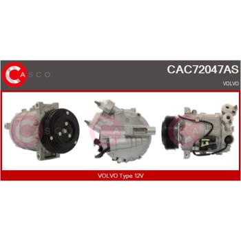 Compresor, aire acondicionado - CASCO CAC72047AS