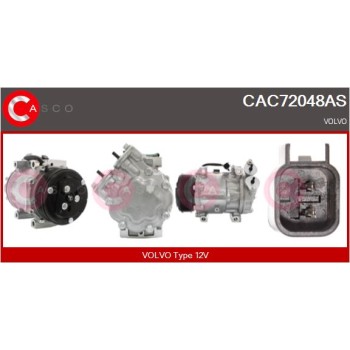Compresor, aire acondicionado - CASCO CAC72048AS
