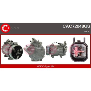 Compresor, aire acondicionado - CASCO CAC72048GS