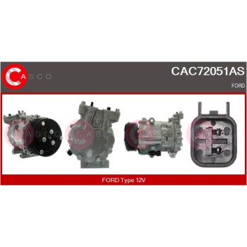 Compresor, aire acondicionado - CASCO CAC72051AS