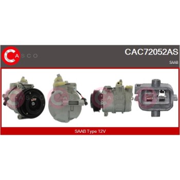 Compresor, aire acondicionado - CASCO CAC72052AS