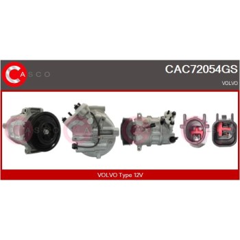 Compresor, aire acondicionado - CASCO CAC72054GS