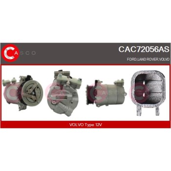 Compresor, aire acondicionado - CASCO CAC72056AS