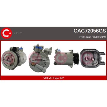 Compresor, aire acondicionado - CASCO CAC72056GS
