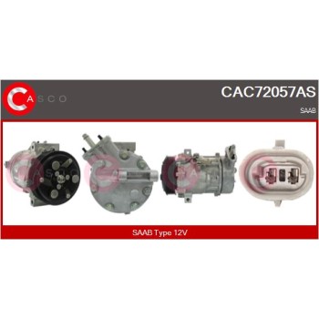 Compresor, aire acondicionado - CASCO CAC72057AS