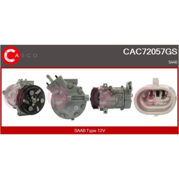 Compresor, aire acondicionado - CASCO CAC72057GS