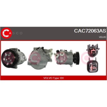 Compresor, aire acondicionado - CASCO CAC72063AS