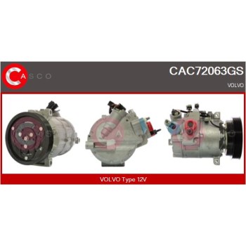 Compresor, aire acondicionado - CASCO CAC72063GS