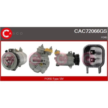 Compresor, aire acondicionado - CASCO CAC72066GS