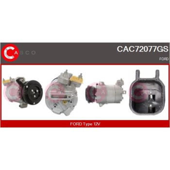 Compresor, aire acondicionado - CASCO CAC72077GS